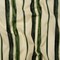 1 Yard Cotton Voile Cream and Green Painted Stripes Verdant Trail Print Fabric